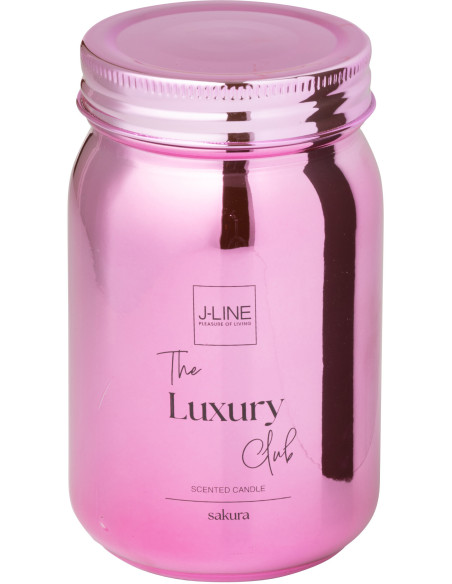 Bougie parfumée bocal Senteur florale Sakura 69 heures en Verre Rose The Luxury Club - 3