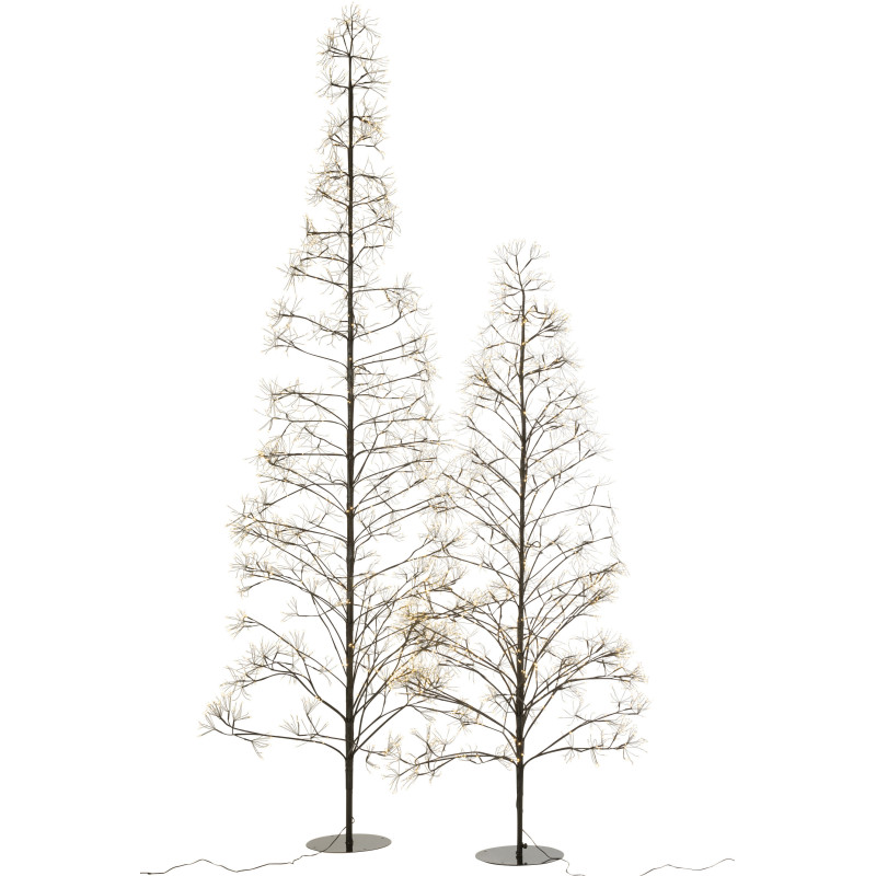 Grand Arbre lumineux déco XXL Hauteur 240 cm en Métal Noir Treelio - 6