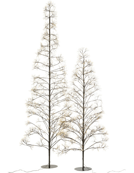 Grand Arbre lumineux déco XXL Hauteur 240 cm en Métal Noir Treelio - 6