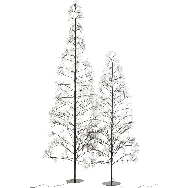 Grand Arbre lumineux déco XXL Hauteur 240 cm en Métal Noir Treelio - 7
