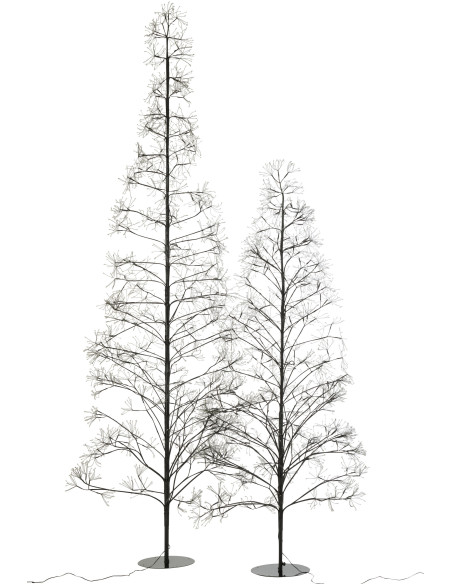 Grand Arbre lumineux déco XXL Hauteur 240 cm en Métal Noir Treelio - 7