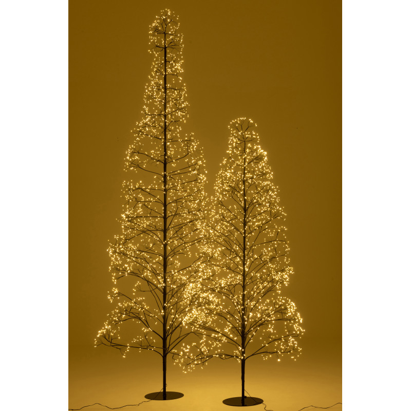 Grand Arbre lumineux déco XXL Hauteur 240 cm en Métal Noir Treelio - 8