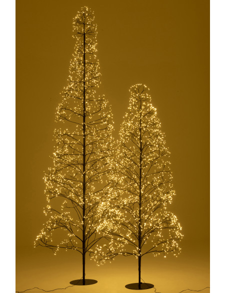 Grand Arbre lumineux déco XXL Hauteur 240 cm en Métal Noir Treelio - 8