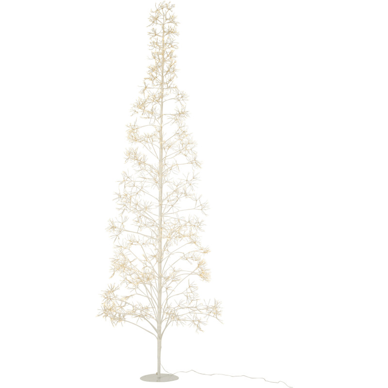 Grand Arbre lumineux déco XXL Hauteur 240 cm en Métal Blanc Treelio - 1
