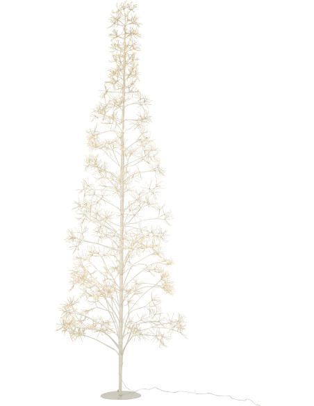 Grand Arbre lumineux déco XXL Hauteur 240 cm en Métal Blanc Treelio - 1