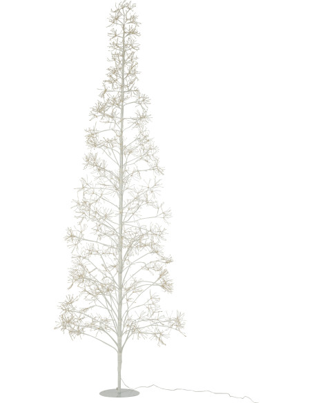 Grand Arbre lumineux déco XXL Hauteur 240 cm en Métal Blanc Treelio - 2