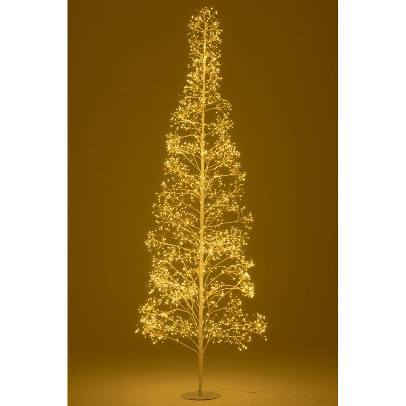 Grand Arbre lumineux déco XXL Hauteur 240 cm en Métal Blanc Treelio - 3