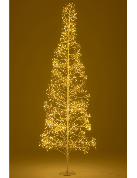 Grand Arbre lumineux déco XXL Hauteur 240 cm en Métal Blanc Treelio - 3