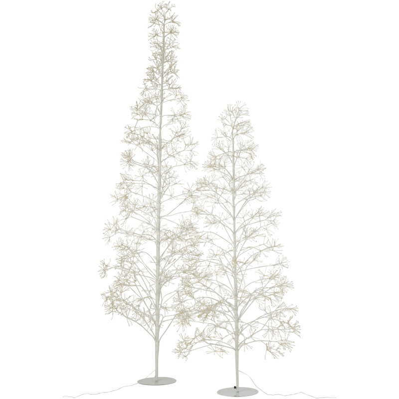 Grand Arbre lumineux déco XXL Hauteur 240 cm en Métal Blanc Treelio - 7