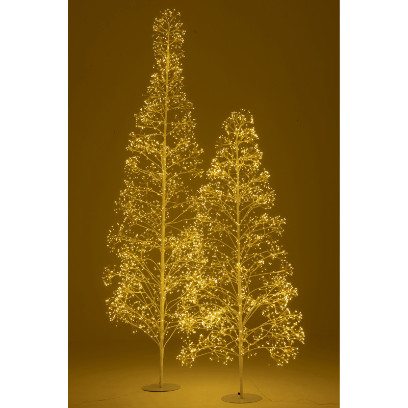 Grand Arbre lumineux déco XXL Hauteur 240 cm en Métal Blanc Treelio - 8