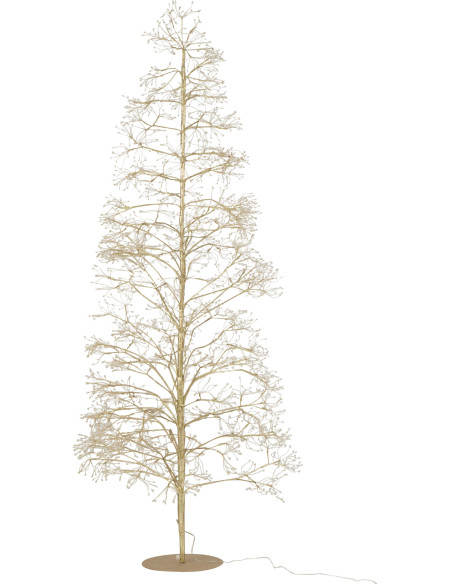 Grand Arbre lumineux déco XL Hauteur 210 cm en Métal Doré Treelio - 2