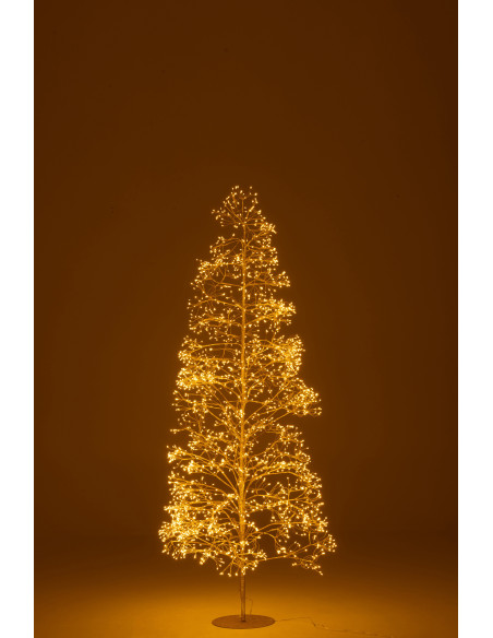 Grand Arbre lumineux déco XL Hauteur 210 cm en Métal Doré Treelio - 3