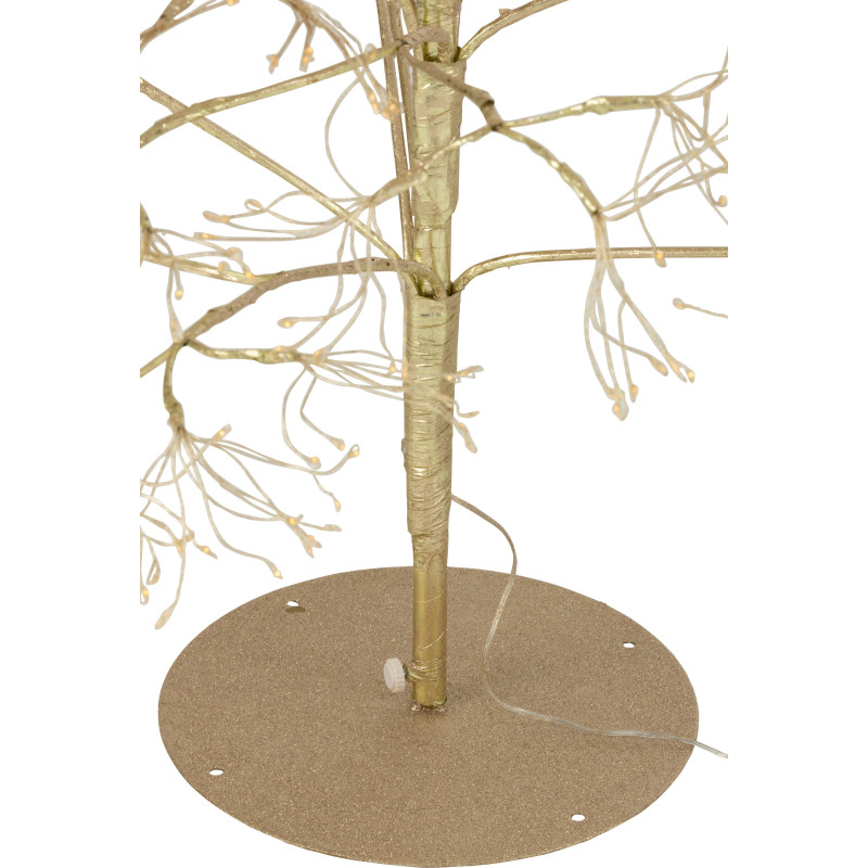 Grand Arbre lumineux déco XL Hauteur 210 cm en Métal Doré Treelio - 5