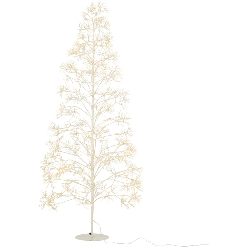 Grand Arbre lumineux déco XL Hauteur 210 cm en Métal Blanc Treelio - 1