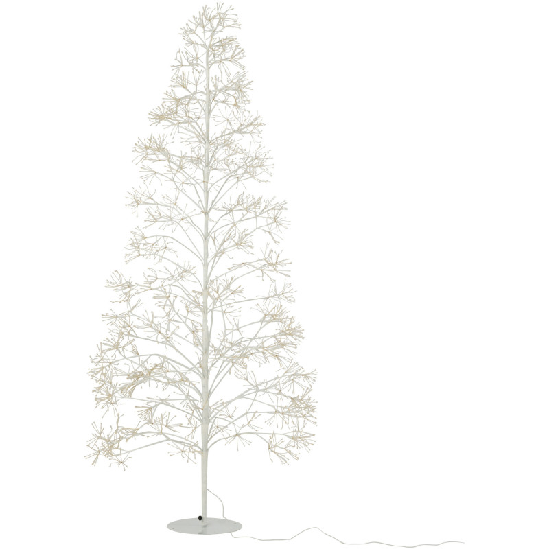 Grand Arbre lumineux déco XL Hauteur 210 cm en Métal Blanc Treelio - 2