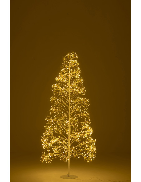 Grand Arbre lumineux déco XL Hauteur 210 cm en Métal Blanc Treelio - 3