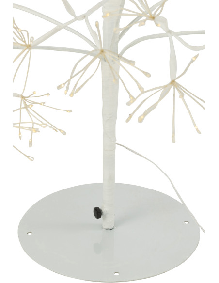 Grand Arbre lumineux déco XL Hauteur 210 cm en Métal Blanc Treelio - 4