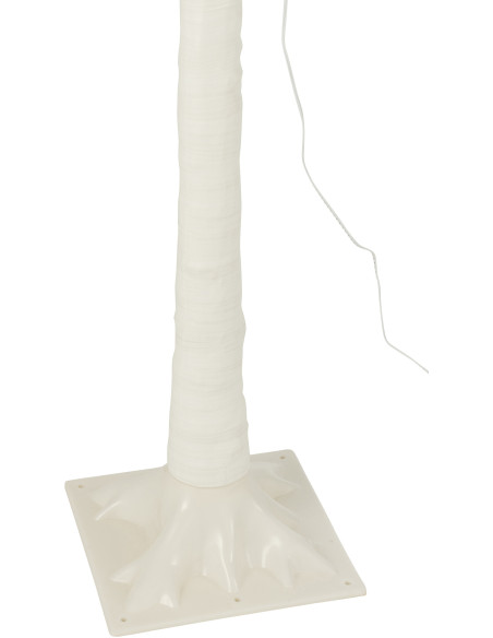 Grand Arbre lumineux déco XL Hauteur 210 cm en Métal Blanc Leavno - 5