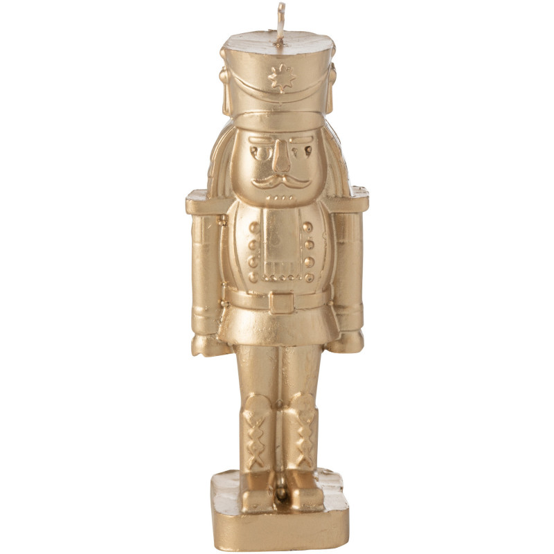 Bougie de Noël originale Casse Noisette 4 heures Hauteur 13 cm en Paraffine Doré Nutlight - 1