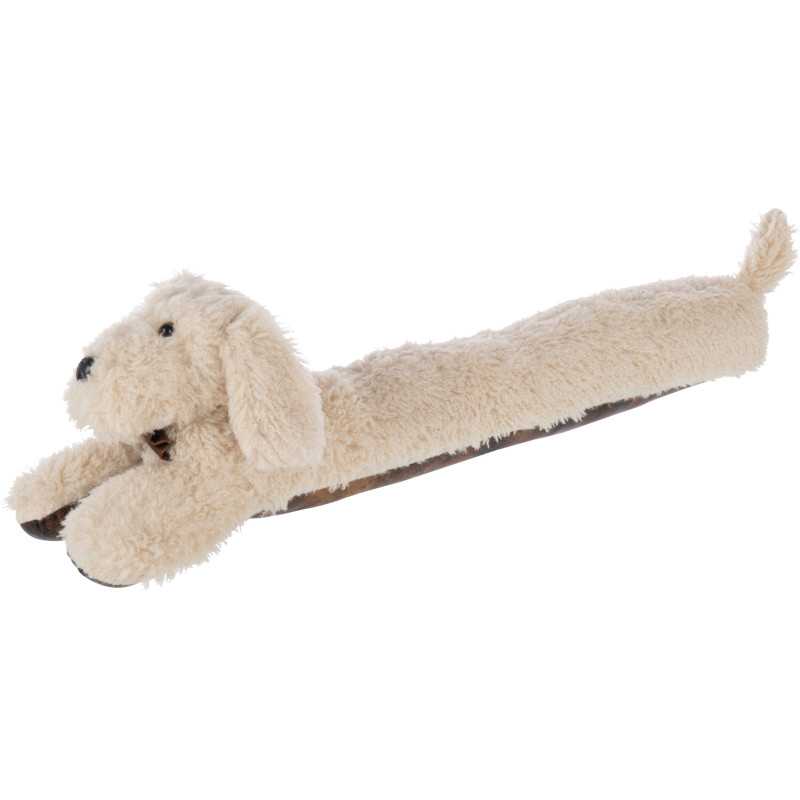 Boudin de porte original Chien 80 cm en Tissu Beige Waffi - 1
