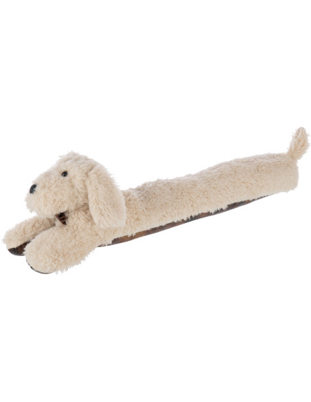 Boudin de porte original Chien 80 cm en Tissu Beige Waffi - 1