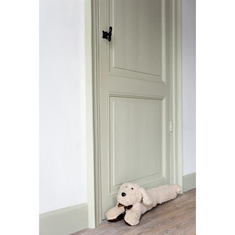 Boudin de porte original Chien 80 cm en Tissu Beige Waffi - 2