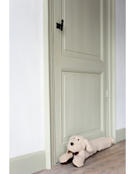 Boudin de porte original Chien 80 cm en Tissu Beige Waffi - 2