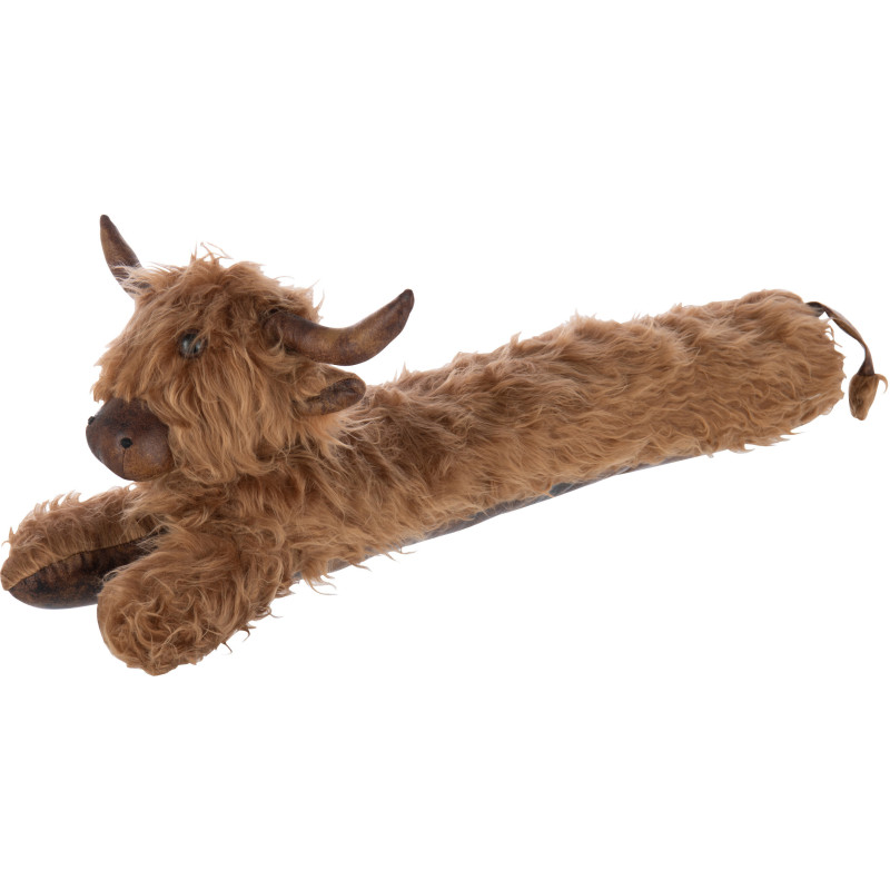 Boudin de porte original Yack Poils longs 80 cm en Tissu Marron Furasko J-Line - 1