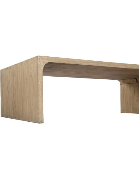 Grande Table basse moderne Rectangulaire 160 cm Naturel Rulian - 5