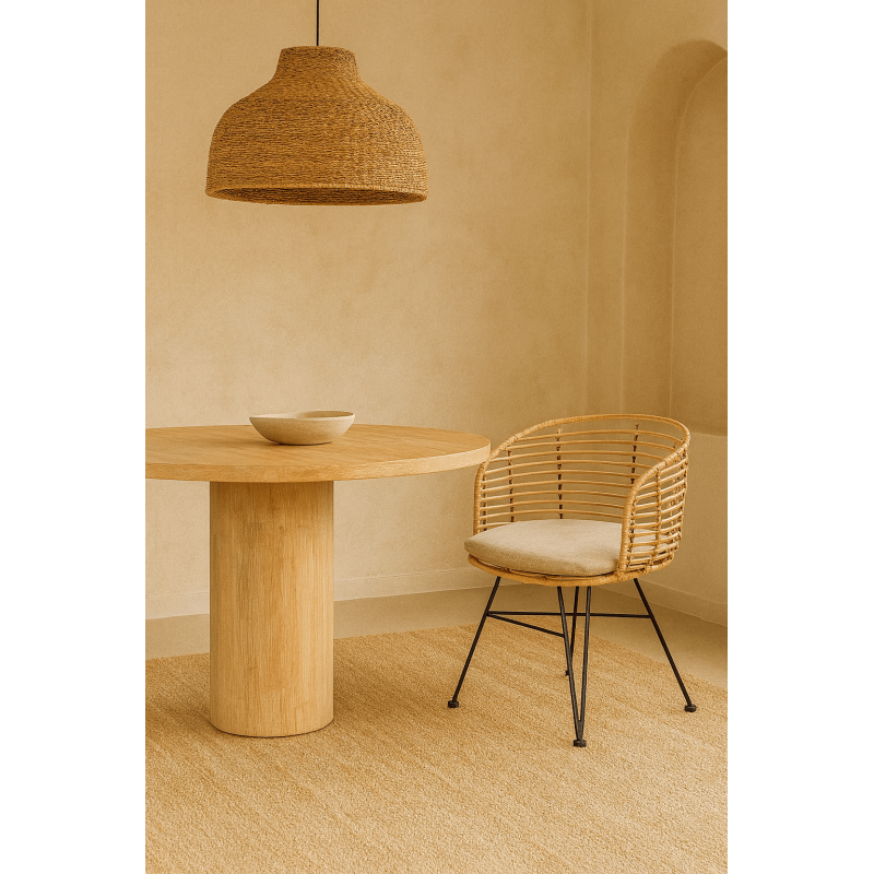 Fauteuil de table bohème Fibre...