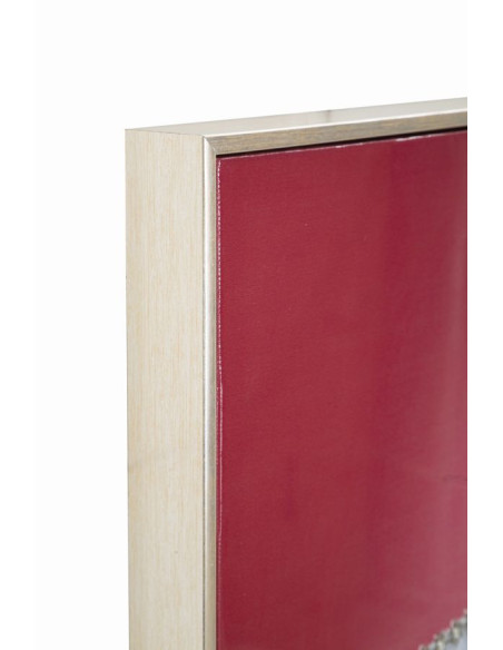 Toile murale peinte Femme spa Mind 82x82 avec cadre argenté Luxury 