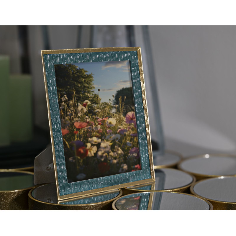 Grand Cadre photo glamour chic pour photo 20x25 Résine Vert Doré Grent 