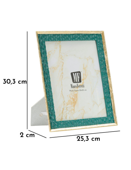 Grand Cadre photo glamour chic pour photo 20x25 Résine Vert Doré Grent 