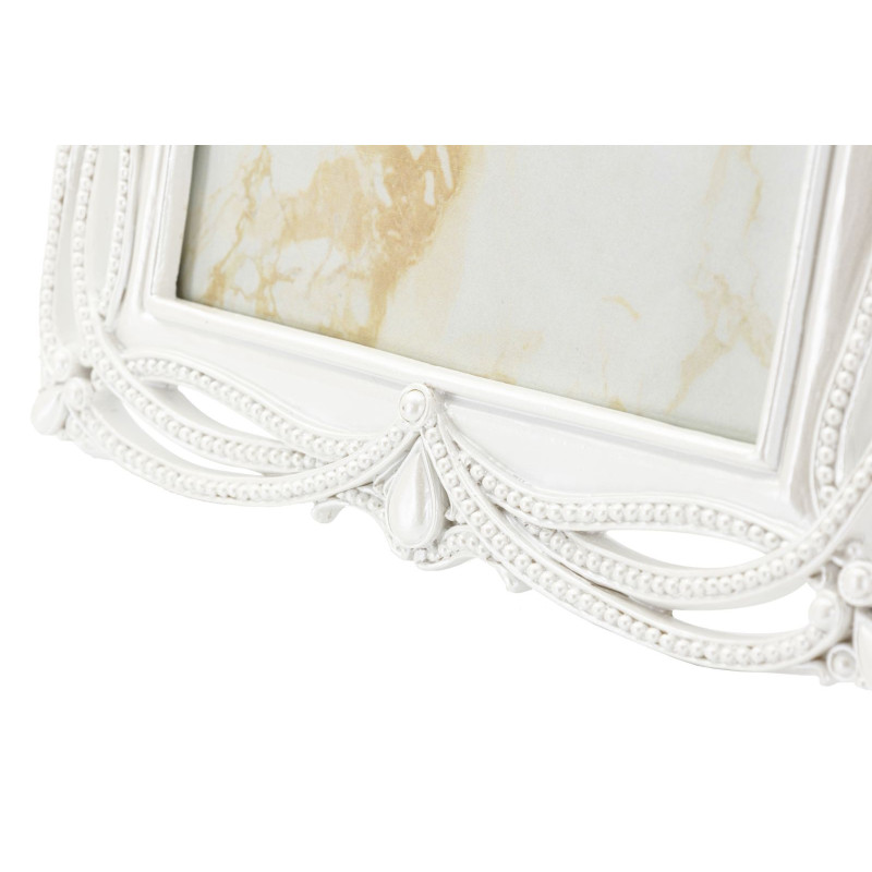 Cadre photo romantique Rubans pour photo 15x20 Résine Argenté Ribbon 