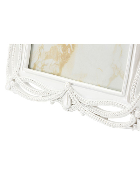 Cadre photo romantique Rubans pour photo 15x20 Résine Argenté Ribbon 