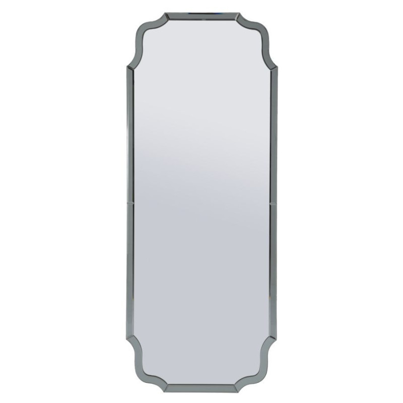 Grand Miroir mural oriental chic Rectangulaire 60x150 Bois MDF Gris Istanbul 