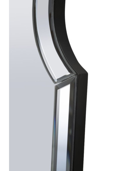 Grand Miroir mural oriental chic Rectangulaire 60x150 Bois MDF Gris Istanbul 