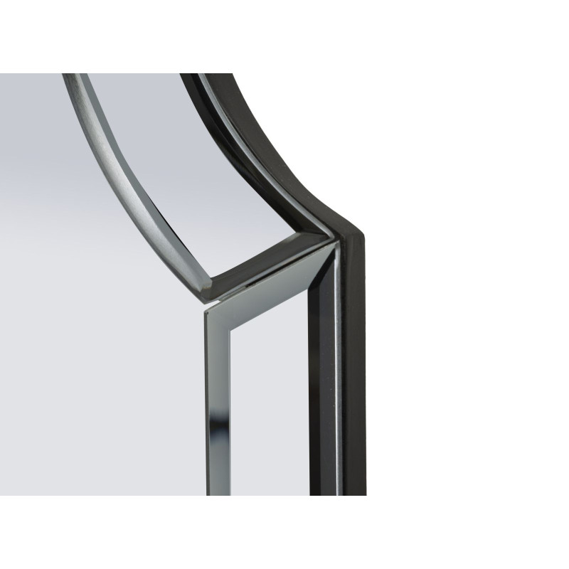 Grand Miroir mural oriental chic Rectangulaire 60x150 Bois MDF Gris Istanbul 