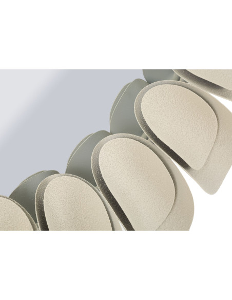 Miroir mural moderne chic Rond 85x85 Métal Blanc crème Dune 