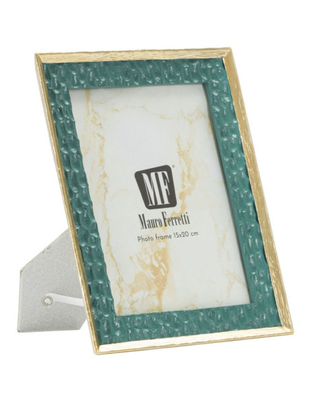 Cadre photo glamour chic pour photo 15x20 Résine Vert Doré Grent 