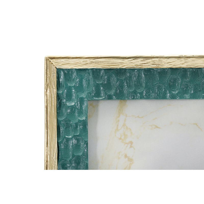Cadre photo glamour chic pour photo 15x20 Résine Vert Doré Grent 