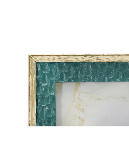 Cadre photo glamour chic pour photo 15x20 Résine Vert Doré Grent 