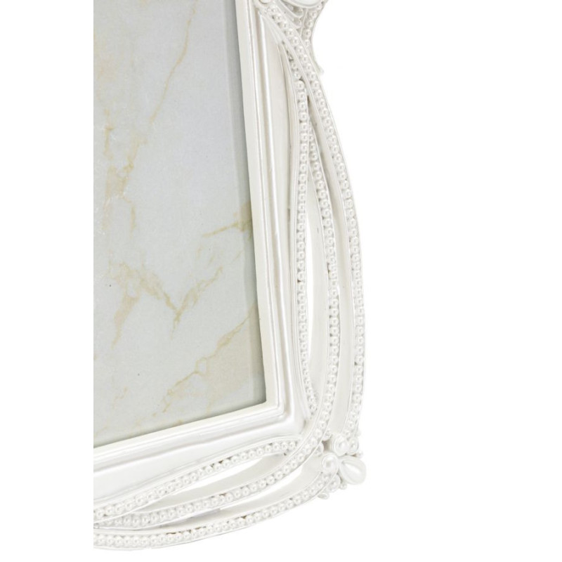 Grand Cadre photo romantique Rubans pour photo 20x25 Résine Argenté Ribbon 