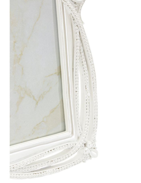 Grand Cadre photo romantique Rubans pour photo 20x25 Résine Argenté Ribbon 