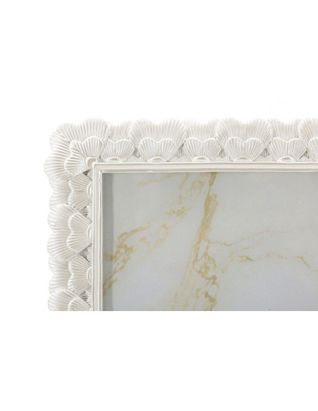 Grand Cadre photo romantique Coeurs pour photo 20x25 Résine Argenté Hearty 