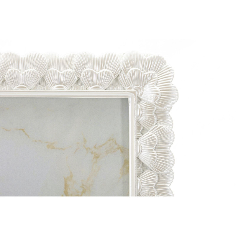 Cadre photo romantique Coeurs pour photo 15x20 Résine Argenté Hearty 