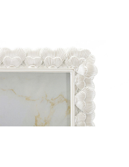 Cadre photo romantique Coeurs pour photo 15x20 Résine Argenté Hearty 