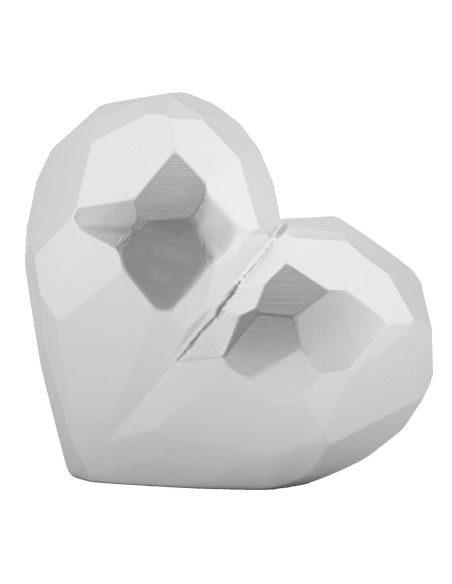 Vase moderne chic Coeur Résine Argenté Heart 