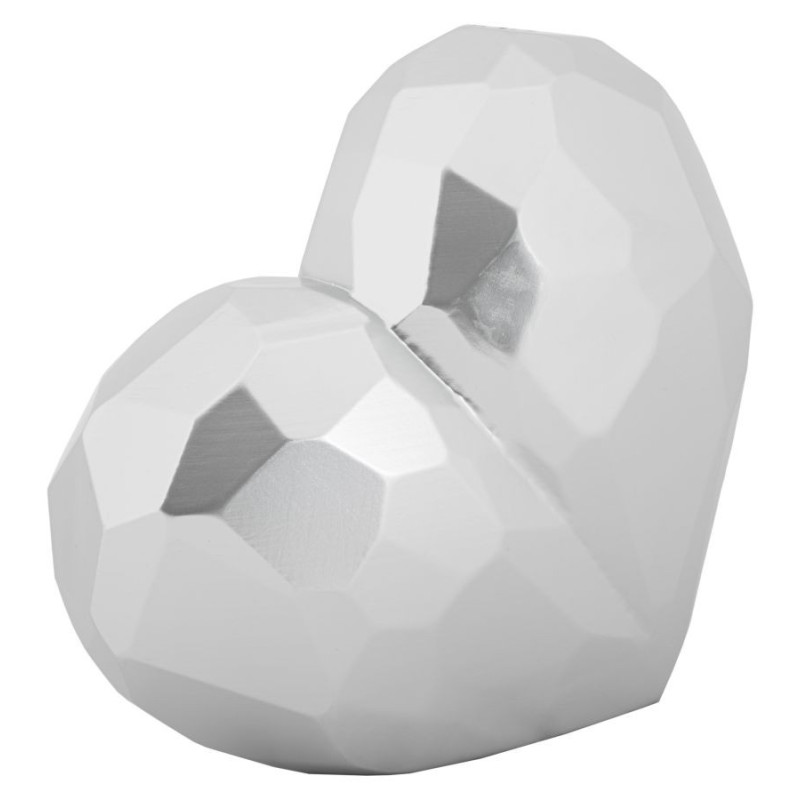 Vase moderne chic Coeur Résine Argenté Heart 