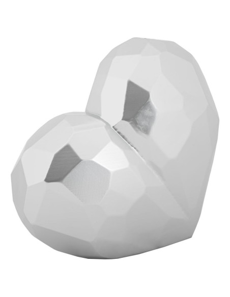 Vase moderne chic Coeur Résine Argenté Heart 